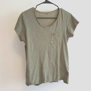 Pull&Bear Olive Green Short Sleeve Tee (Small)